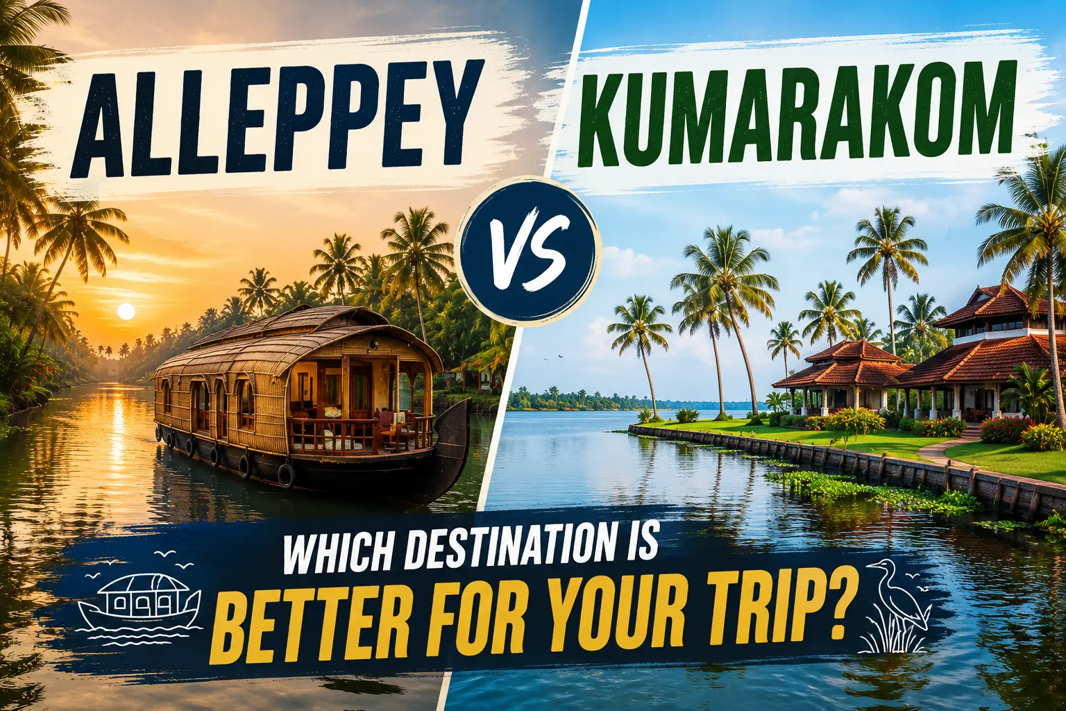 Alleppey vs Kumarakom Which Destination Is Better for Your Trip